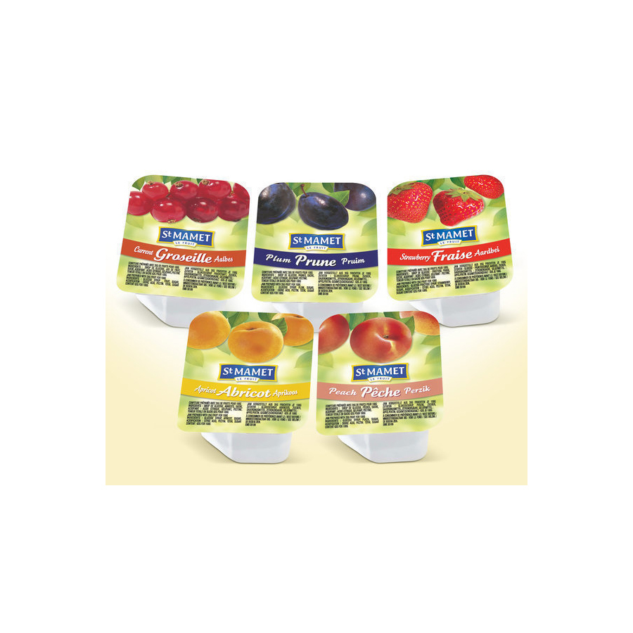 Assortiment de 5 confitures