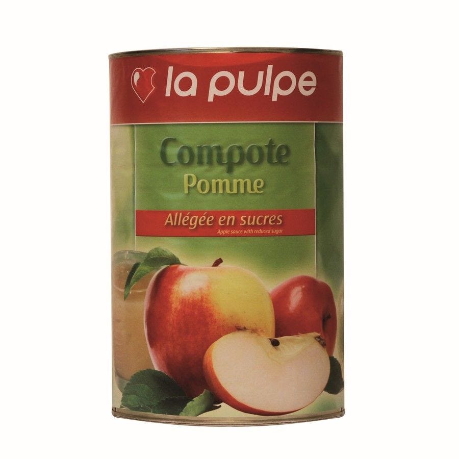 Compote de pomme allégée en sucre 5/1