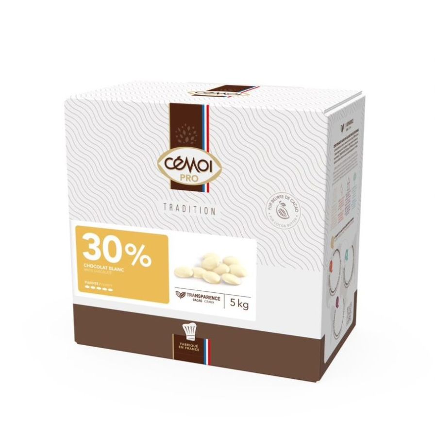Chocolat de couverture blanc 30%