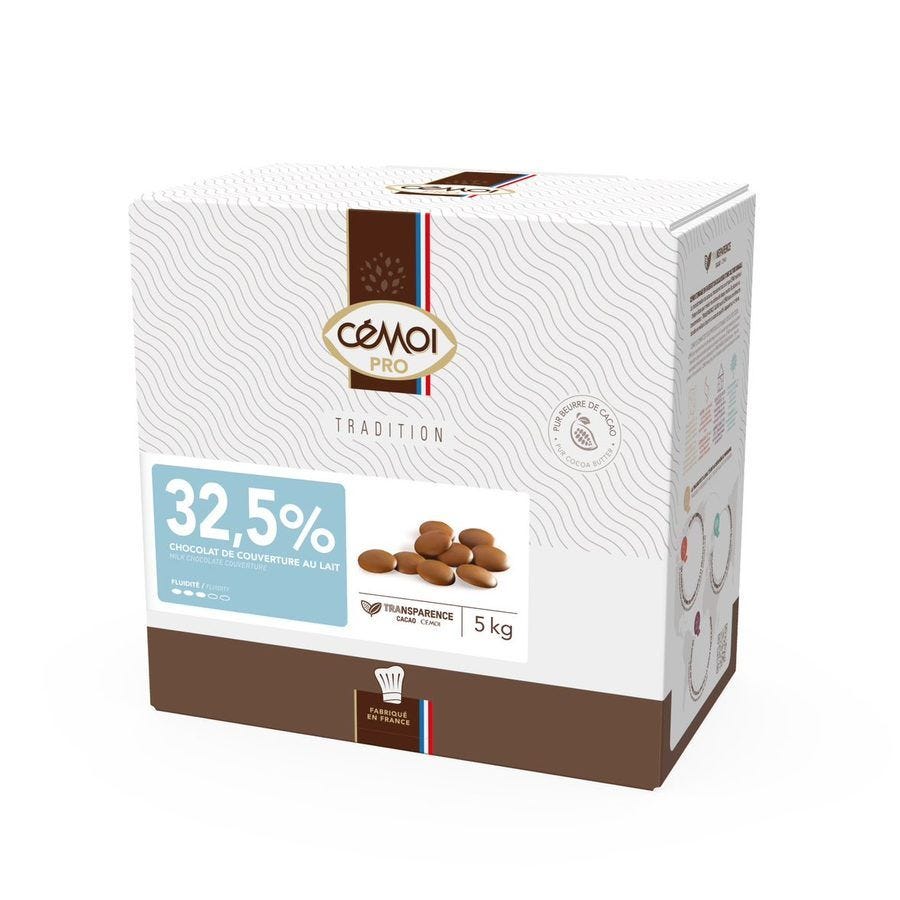 Chocolat de couverture lait 32,5%