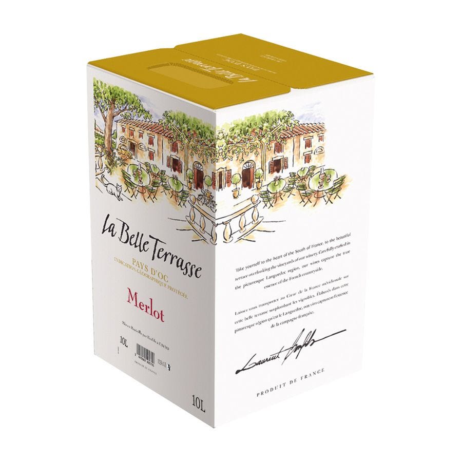 Vin rouge Merlot IGP Pays d'Oc