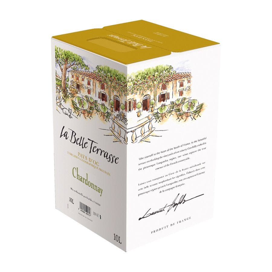Vin blanc Chardonnay IGP Pays d'Oc