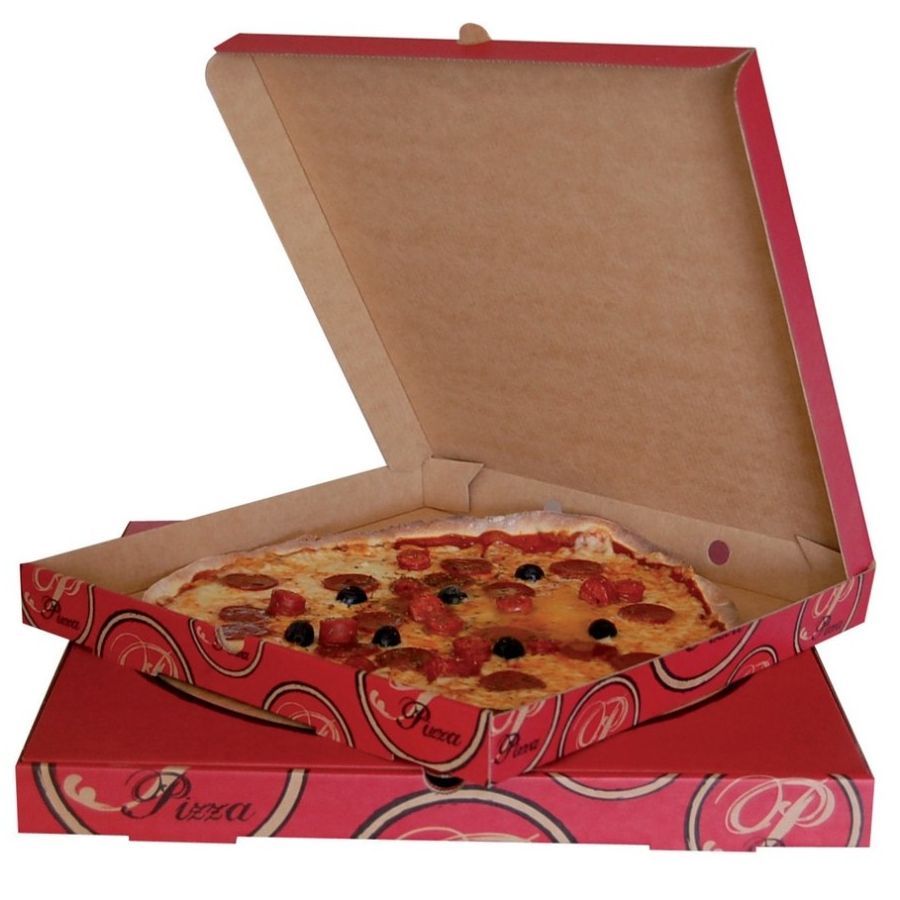 Boîte à pizza kraft 33 x 33 cm