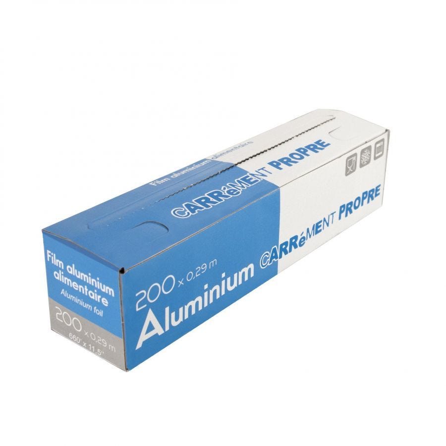 Aluminium 200 m x 29 cm en boîte distributrice