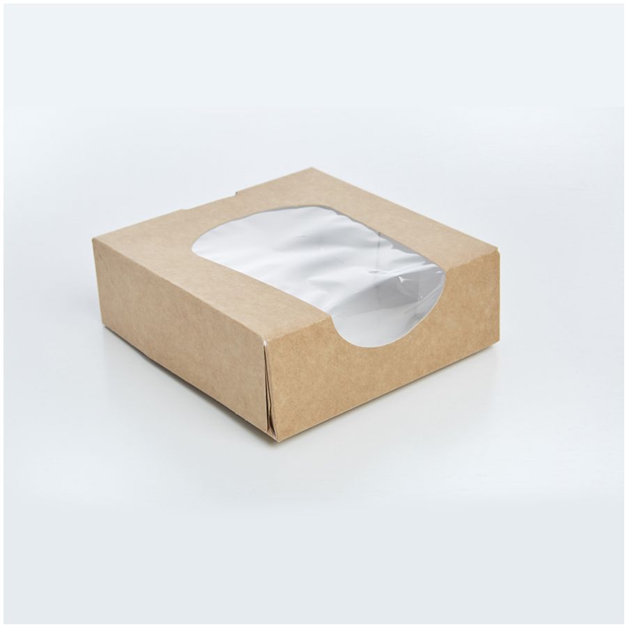 Boîte snacking avec fenêtre 12 x 12 cm