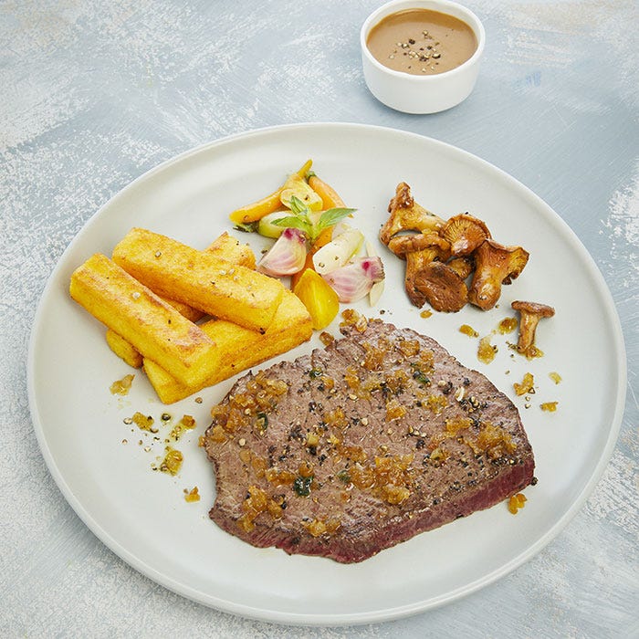 steak boeuf pommes pont neuf polenta