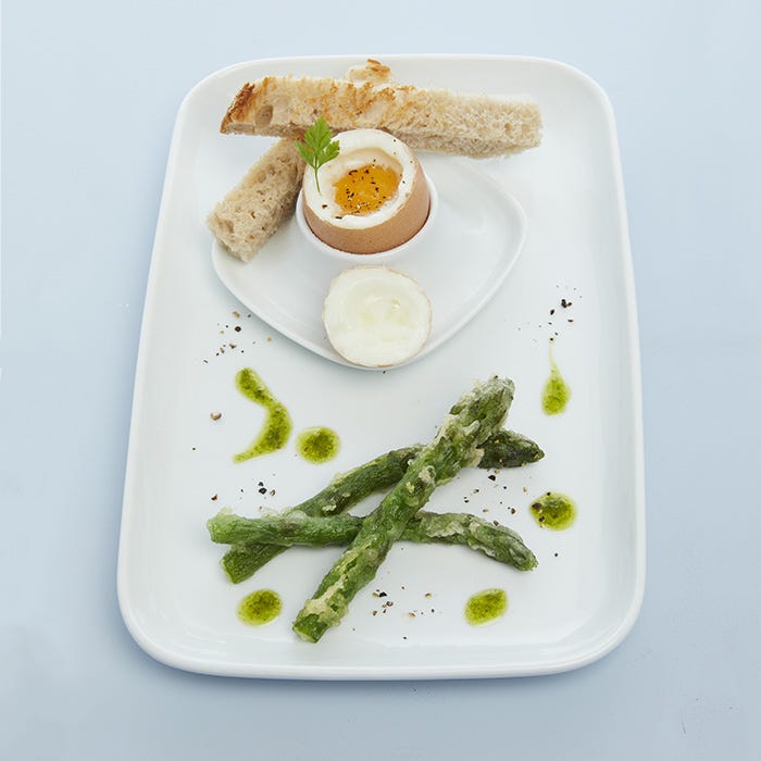 oeuf a la coque mouillette asperge