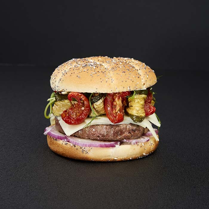 burger boeuf legumes estivaux tomme brebis