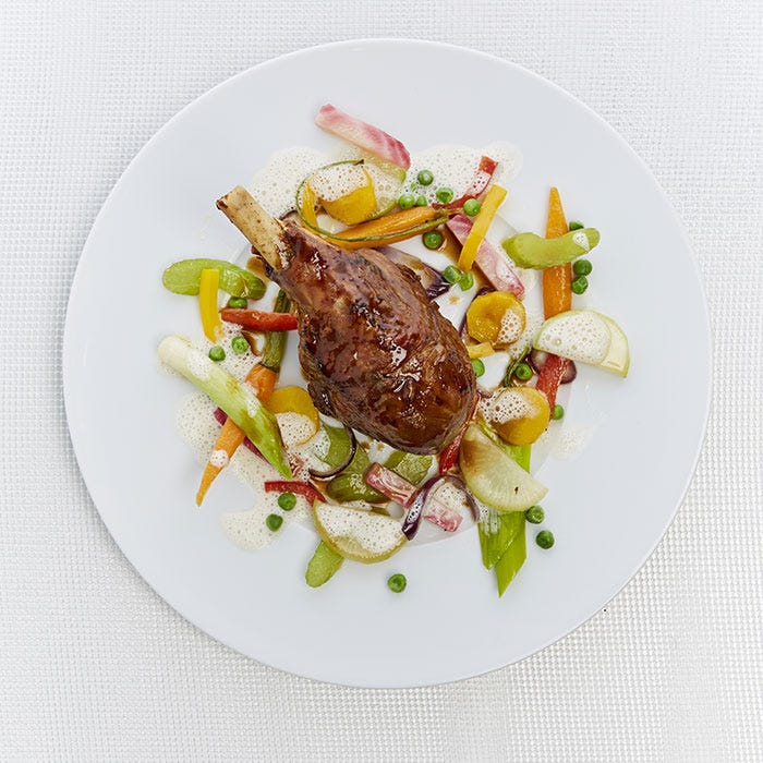 jambonnette dinde arlequin legumes croquants