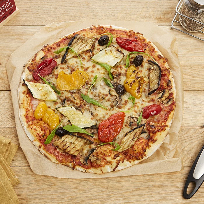 pizza vegetarienne legumes soleil