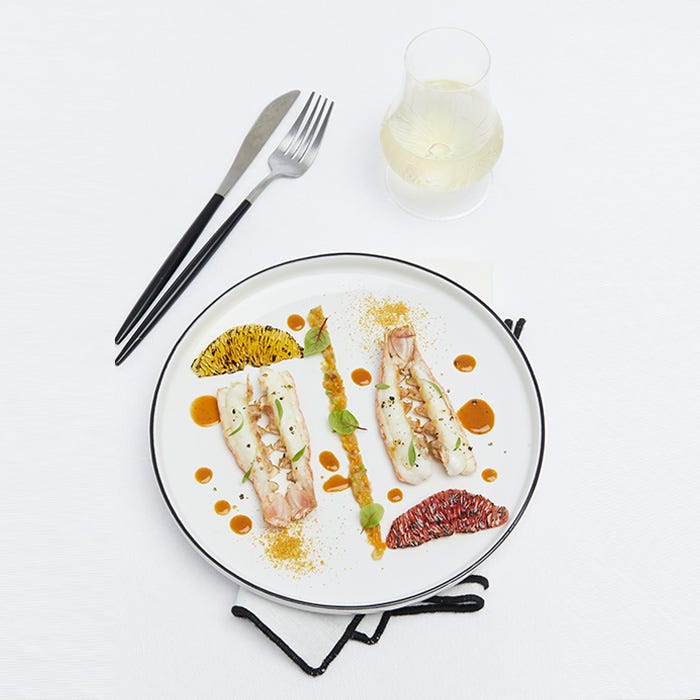 langoustine kumquat echalote confite