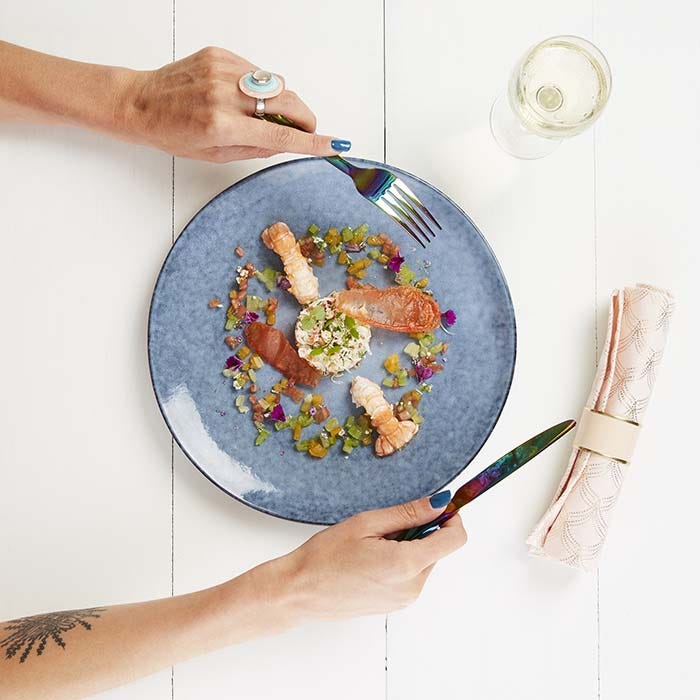 langoustines et crabe aux tomates rafraichissantes