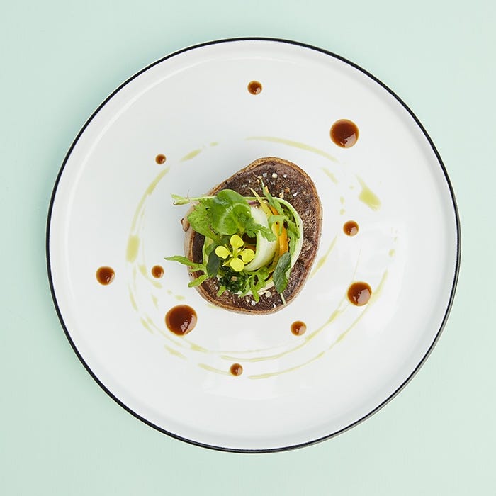 tournedos roti tagliatelle pointe asperge