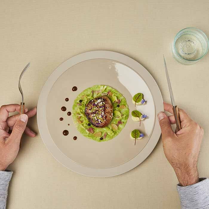 pave veau saisi chou croquant genievre