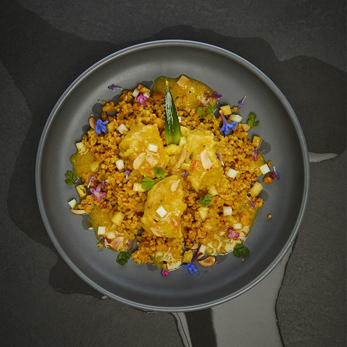 curry dinde coco cereale madras