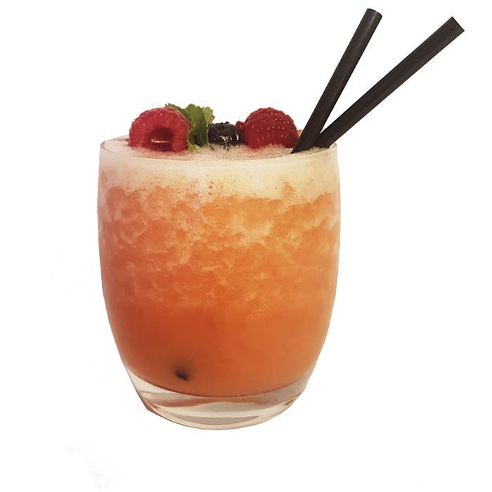 mocktail glace orange sorbet hibiscus