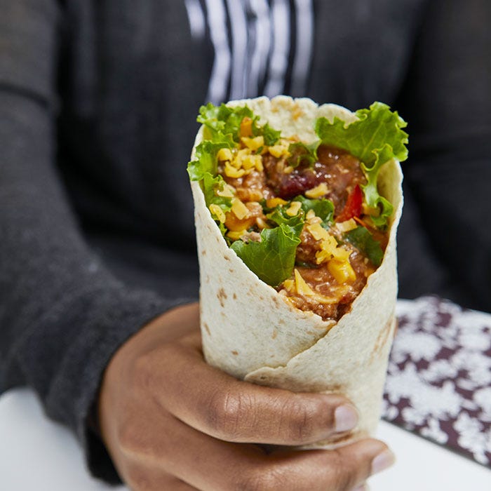 tacos mexicain poulet marine cheddar