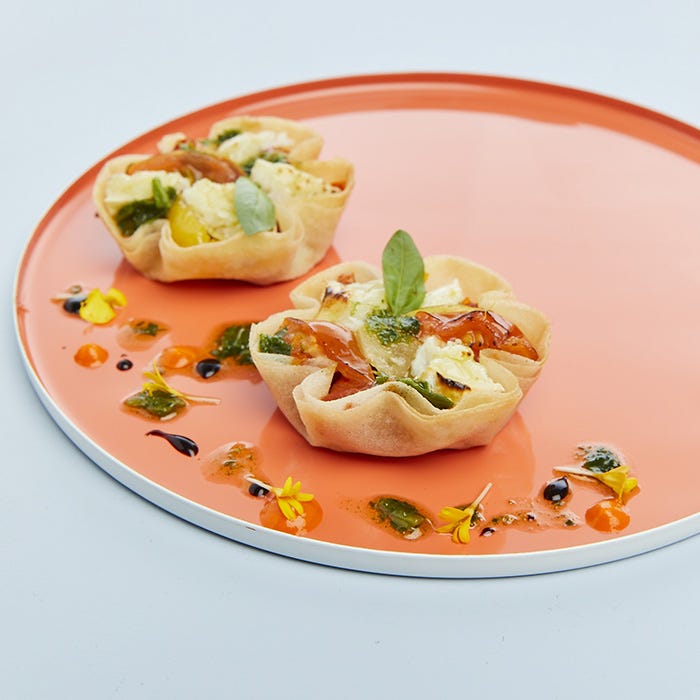 bouchee feuille brick tomate chevre