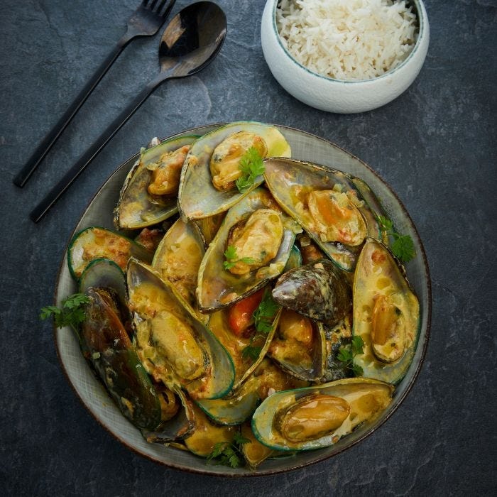 curry moule lait coco citronnelle